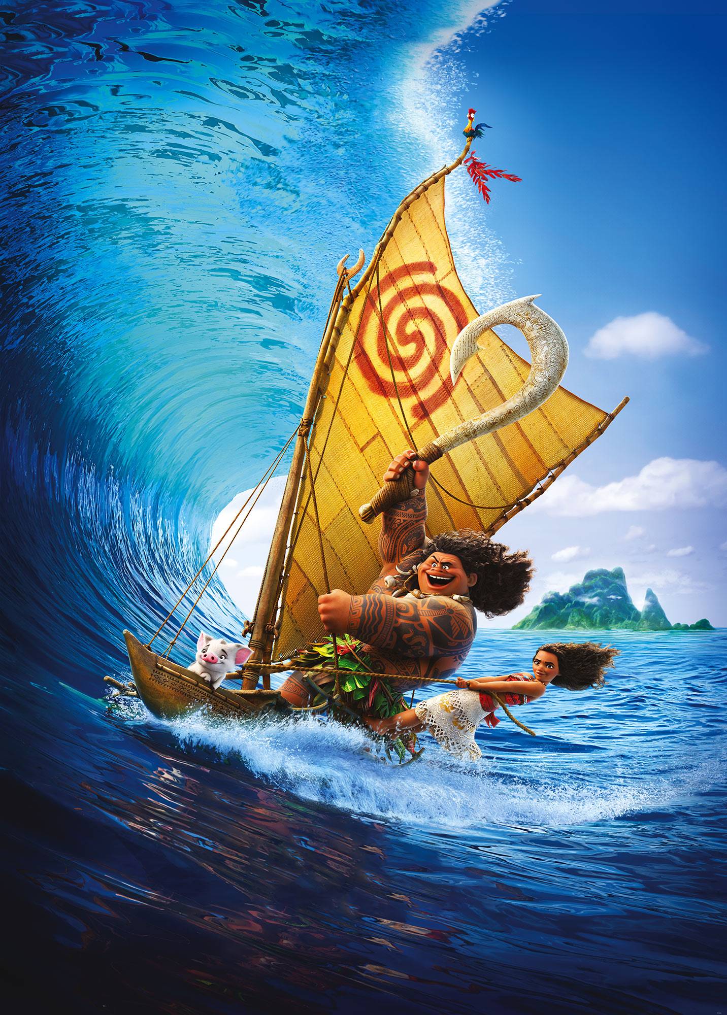 Fototapete Vaiana - Moana Ride the Wave von Klebefieber