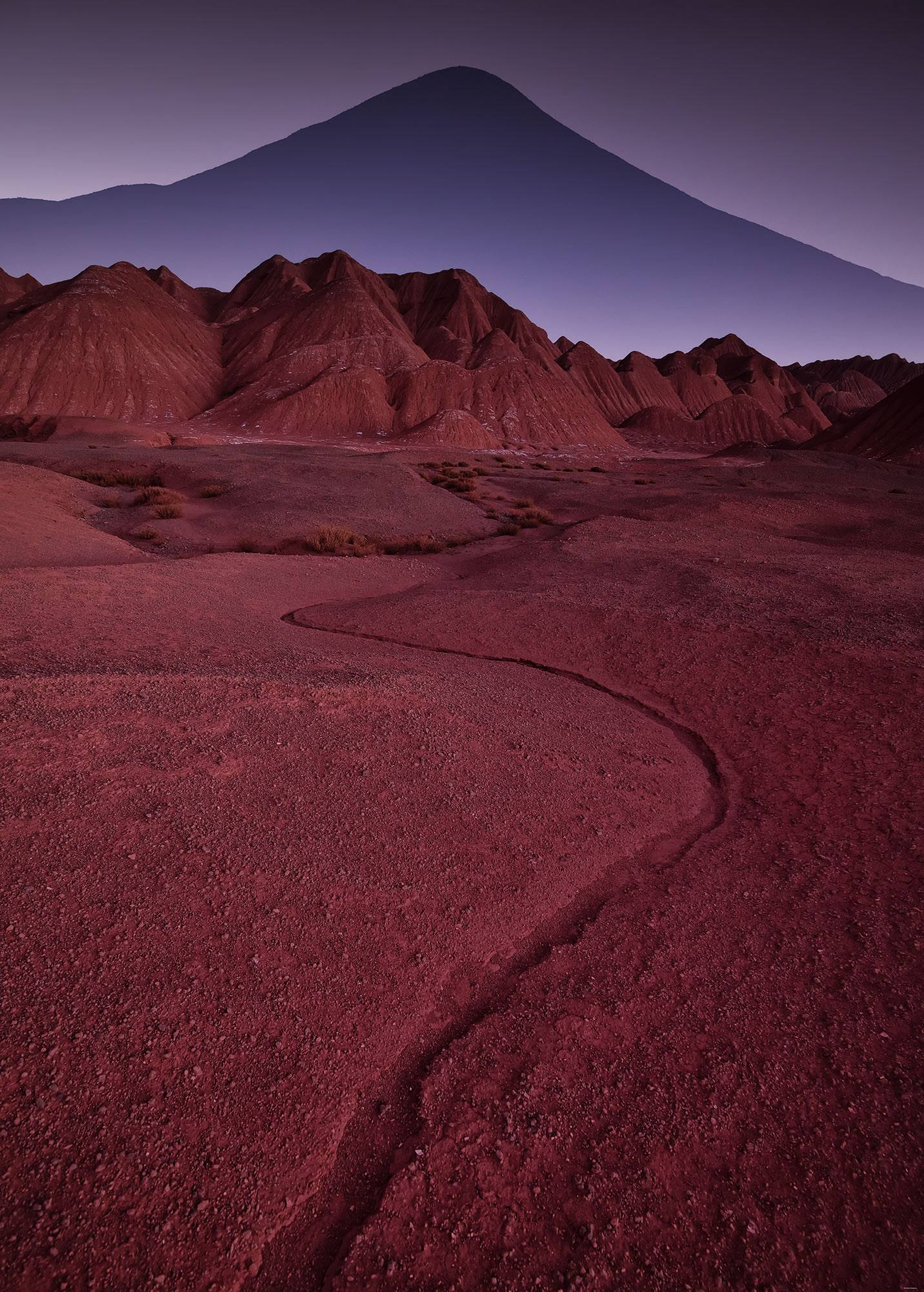 Fototapete Red Mountain Desert von Klebefieber
