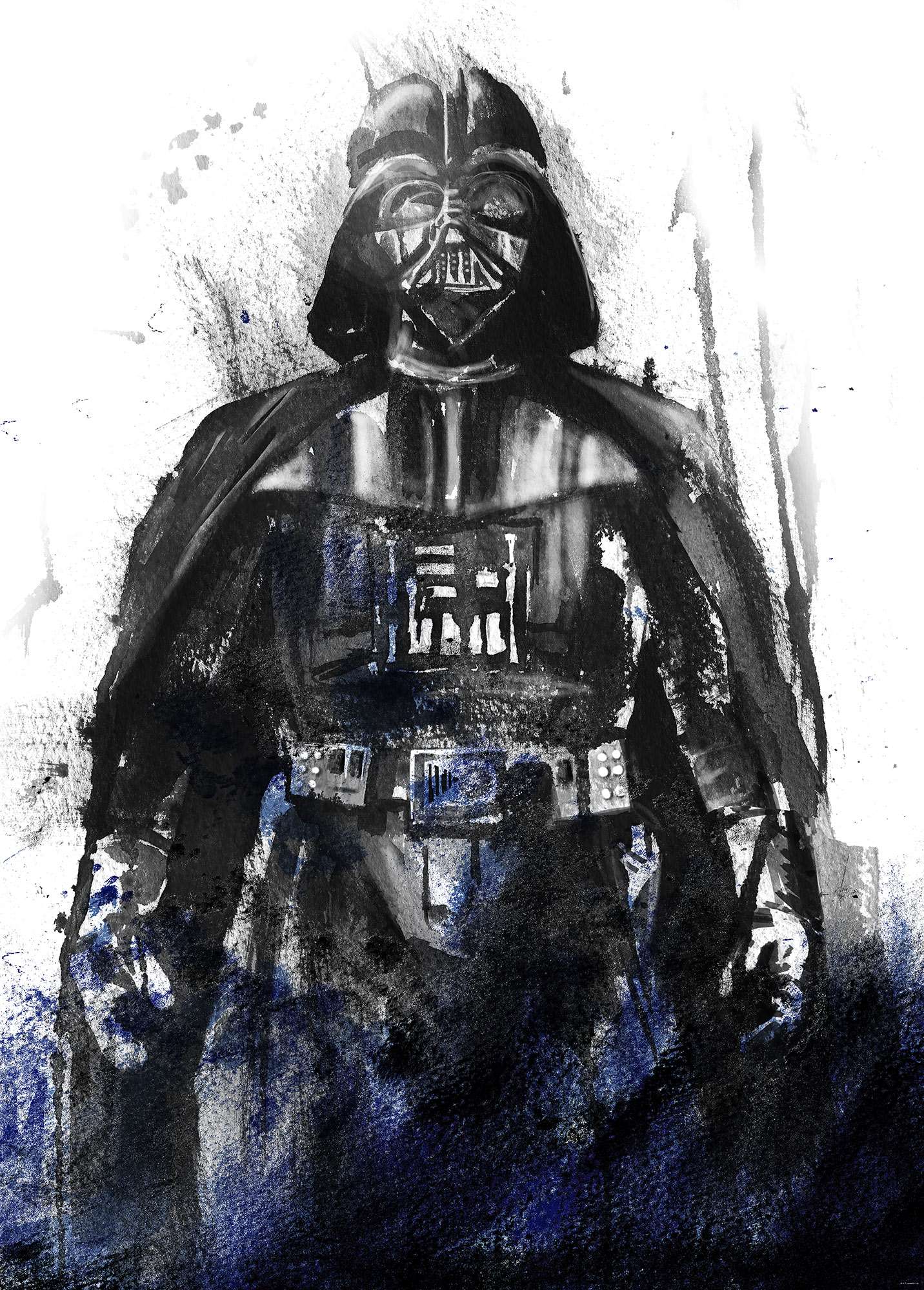 Fototapete Star Wars Watercolor Vader von Klebefieber