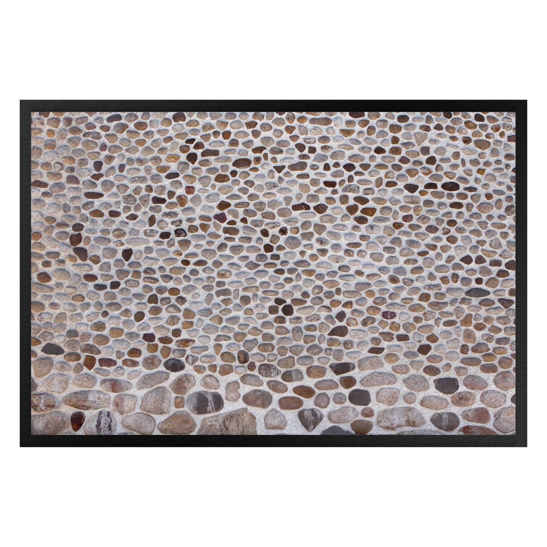 Fußmatte Andalusische Steinmauer von Klebefieber