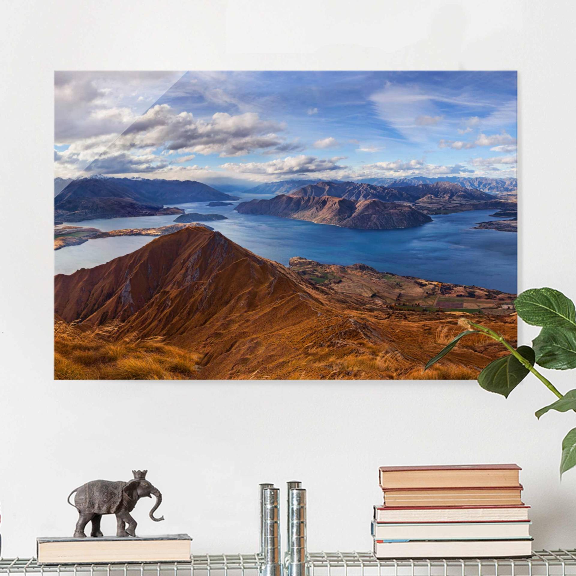 Glasbild Natur & Landschaft Roys Peak in Neuseeland von Klebefieber