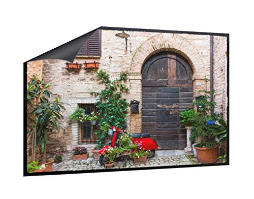 Klebefieber Fußmatte Hinterhof in Italien B x H: 85cm x 60cm von Klebefieber