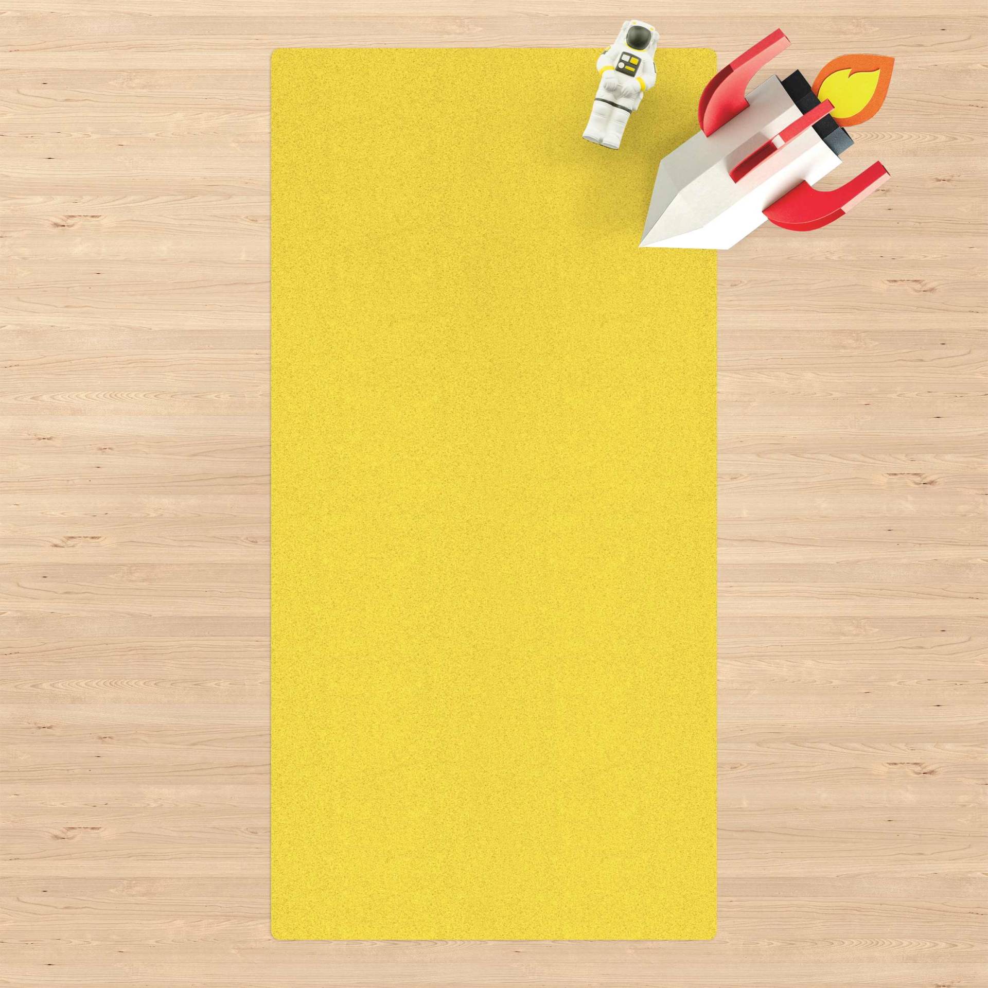 Kork-Teppich Colour Lemon Yellow von Klebefieber