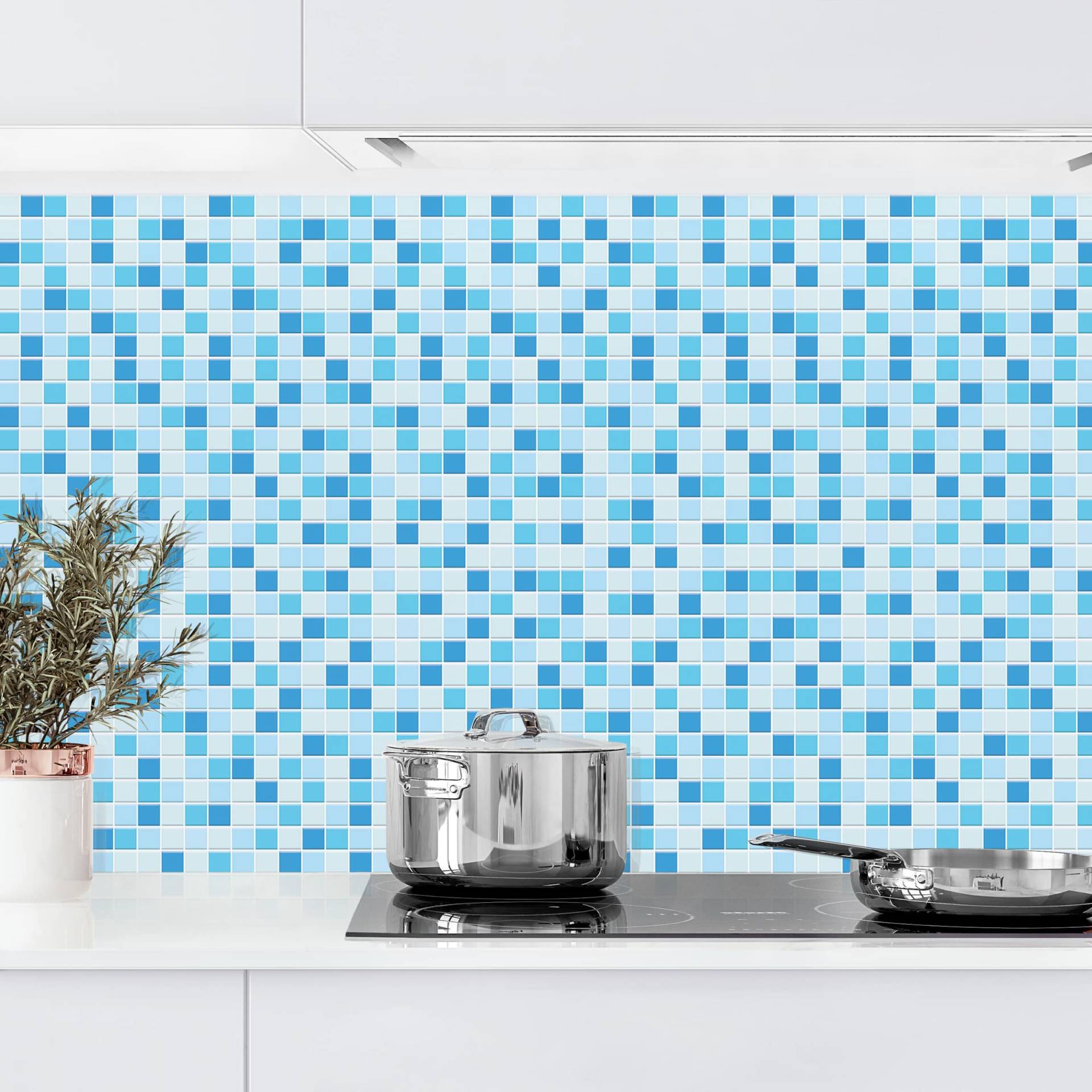 Küchenrückwand Fliesenoptik Mosaikfliesen Meeresrauschen von Klebefieber