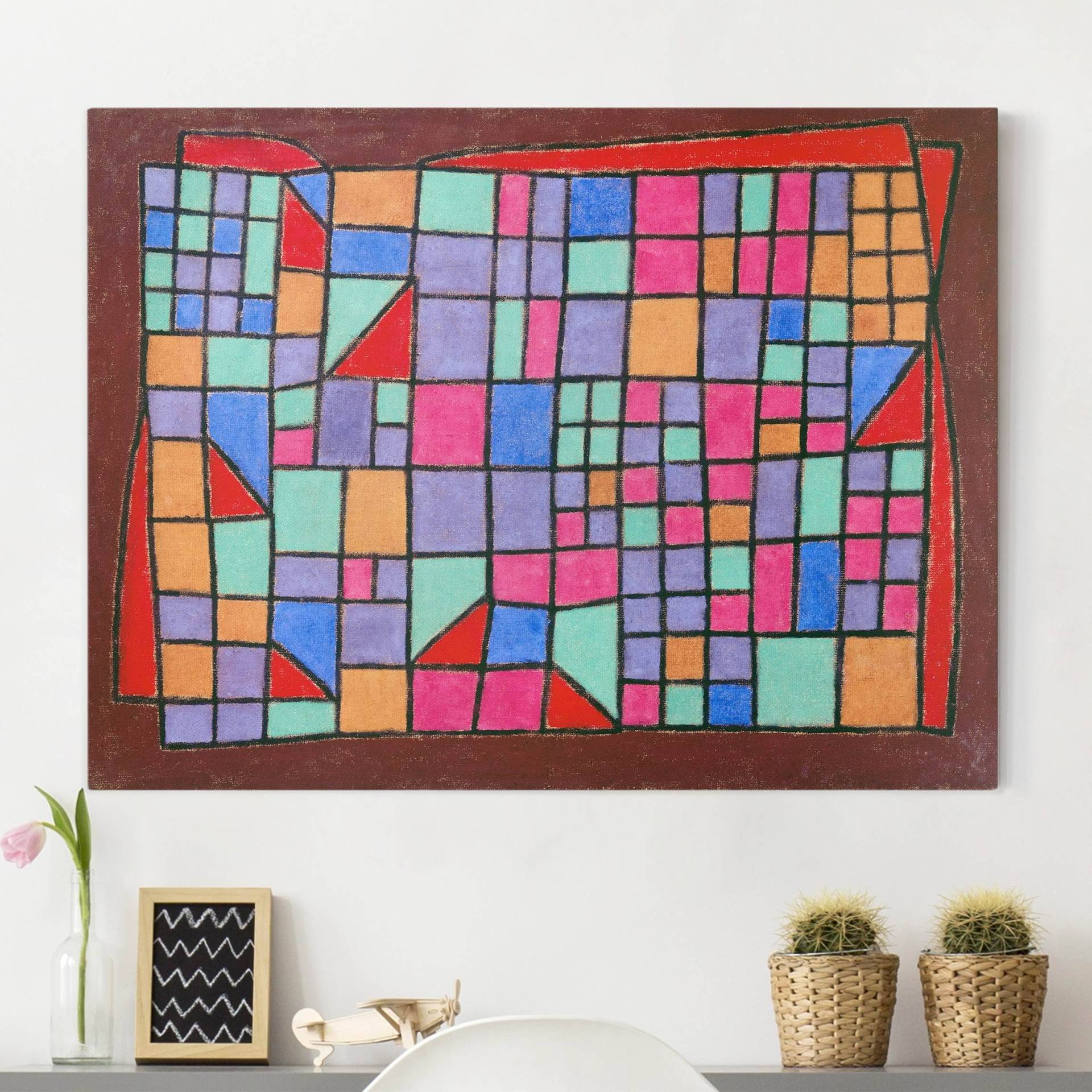 Leinwandbild Kunstdruck Paul Klee - Glas-Fassade von Klebefieber