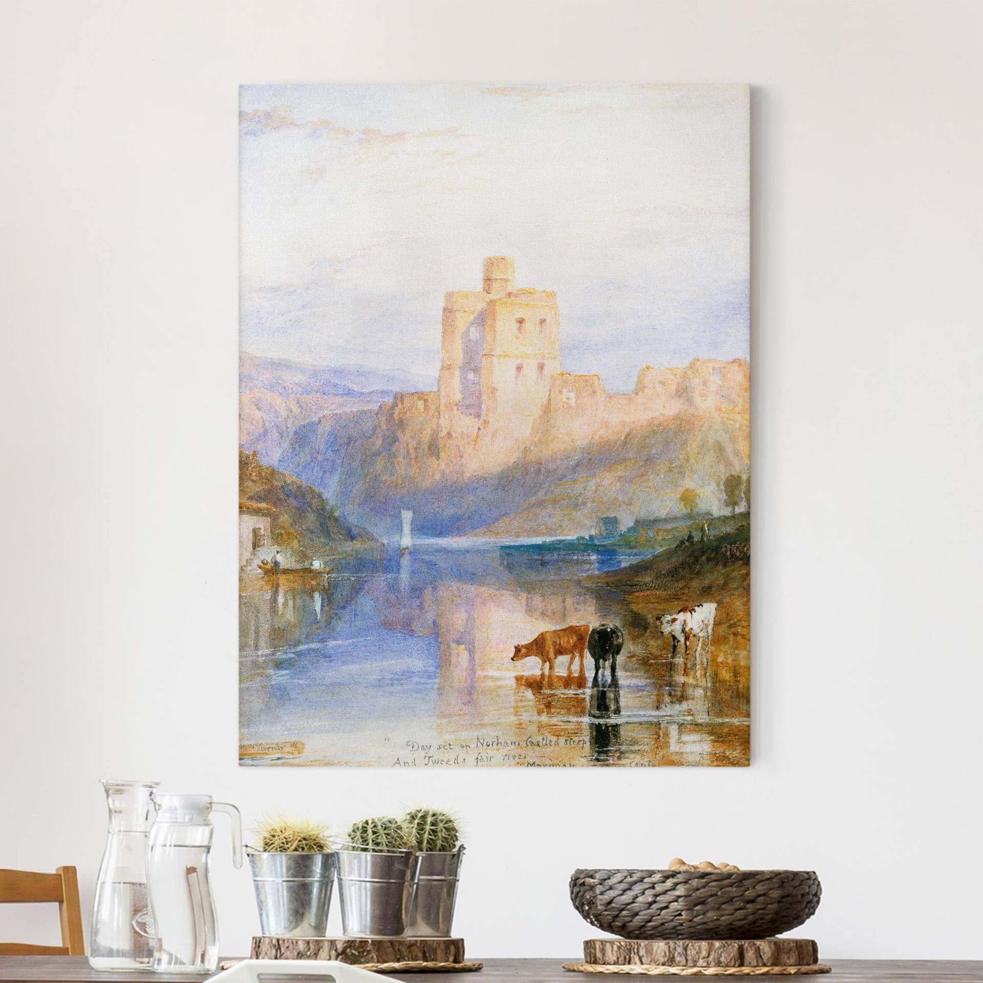 Leinwandbild Kunstdruck William Turner - Norham Castle von Klebefieber