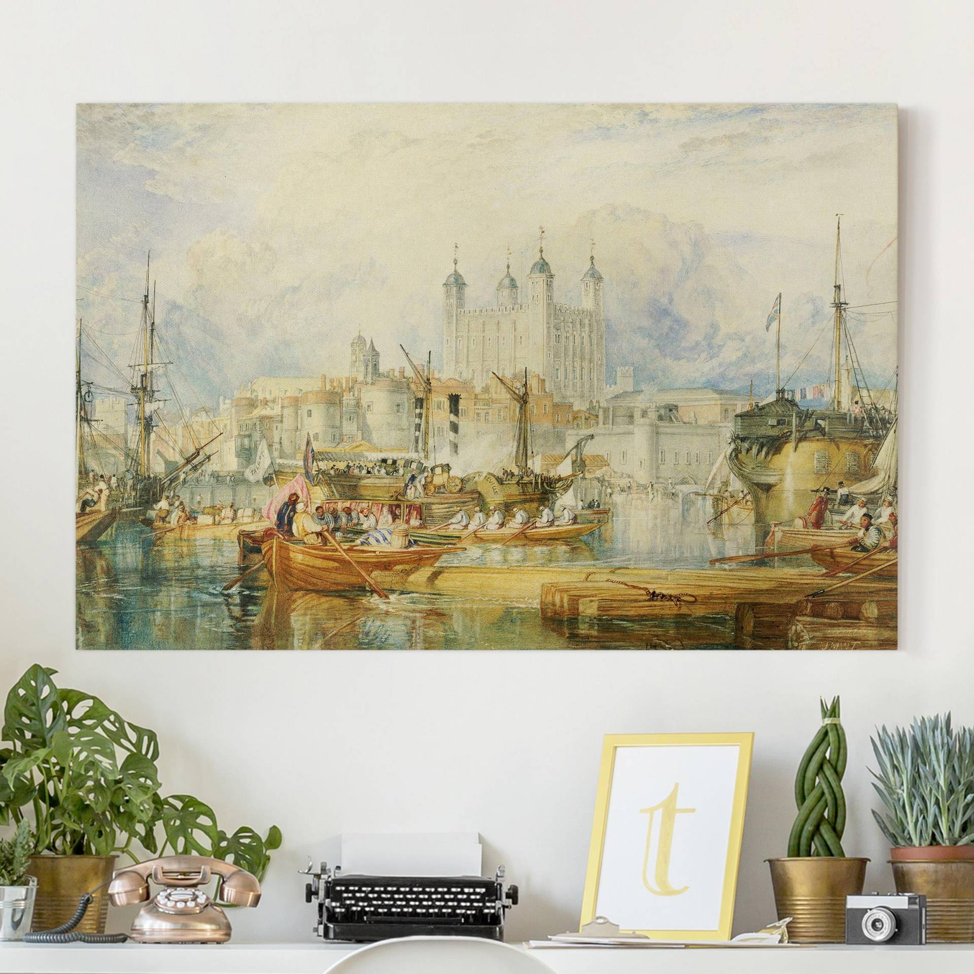 Leinwandbild Kunstdruck William Turner - Tower of London von Klebefieber