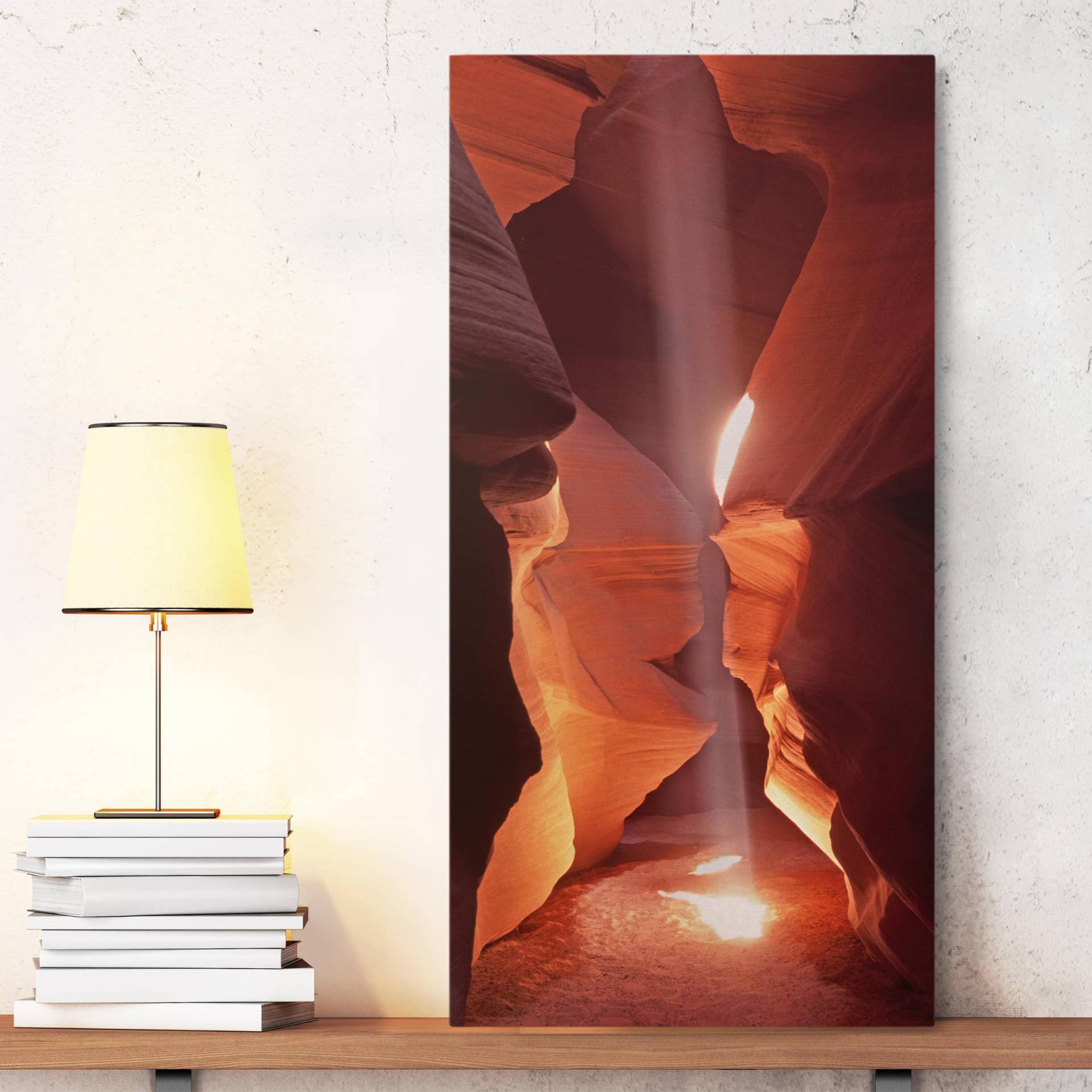 Leinwandbild Natur & Landschaft Lichtschacht im Antelope Canyon von Klebefieber