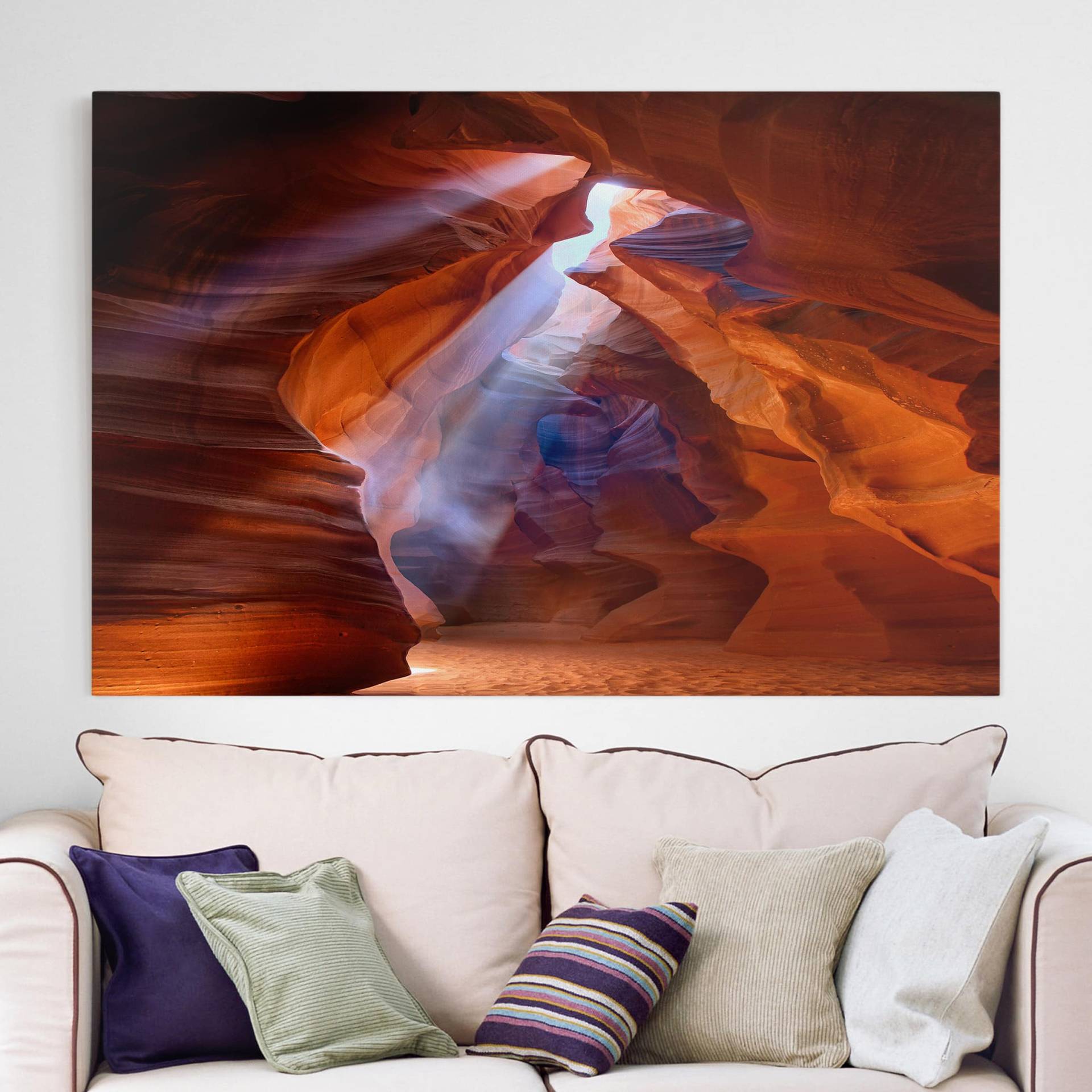 Leinwandbild Natur & Landschaft Lichtspiel im Antelope Canyon von Klebefieber