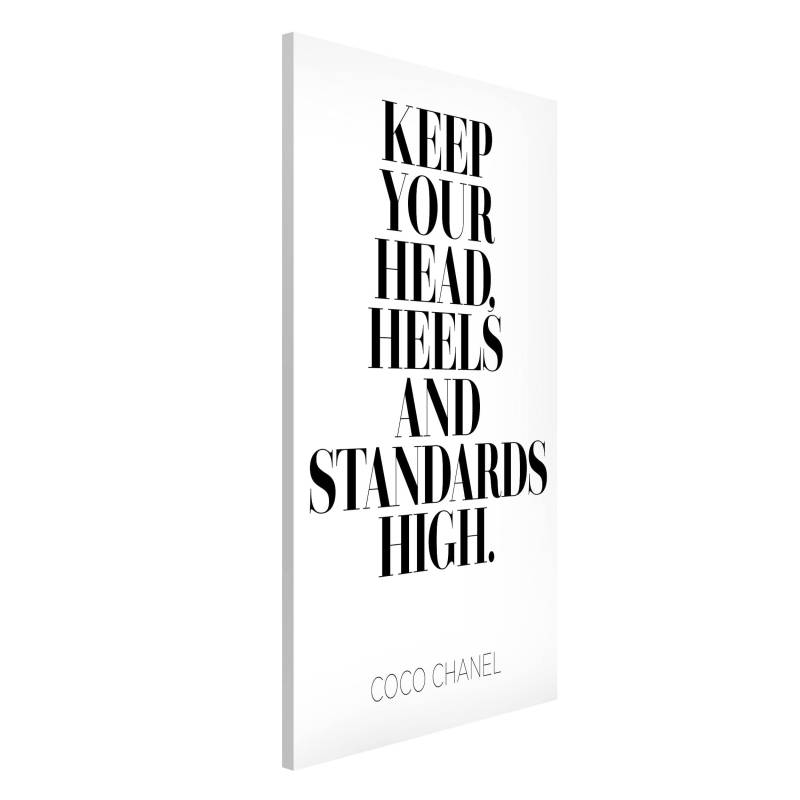 Magnettafel Keep your head high von Klebefieber