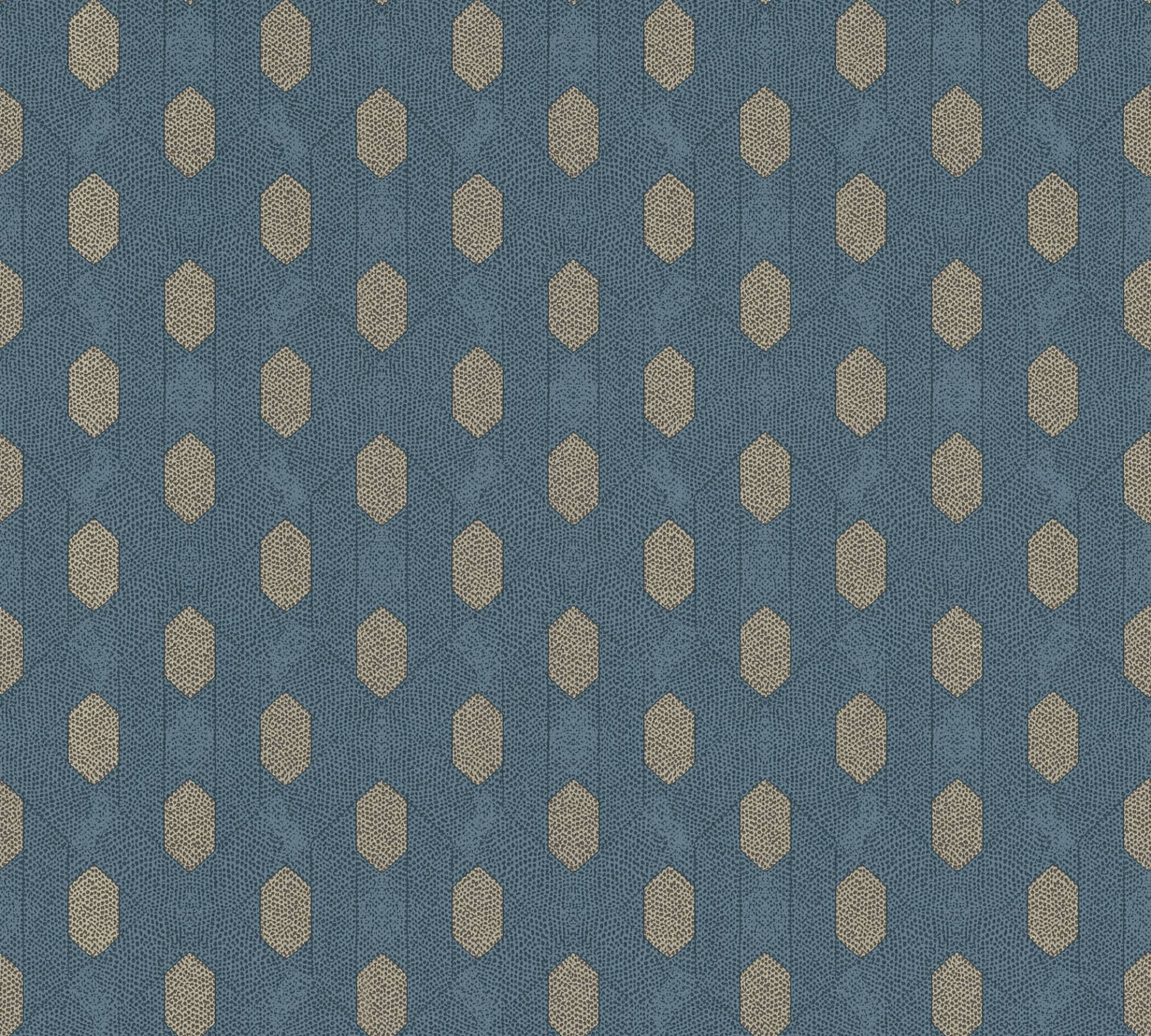 Mustertapete Architects Paper Absolutely Chic in Blau Grau Beige - 369734 von Klebefieber