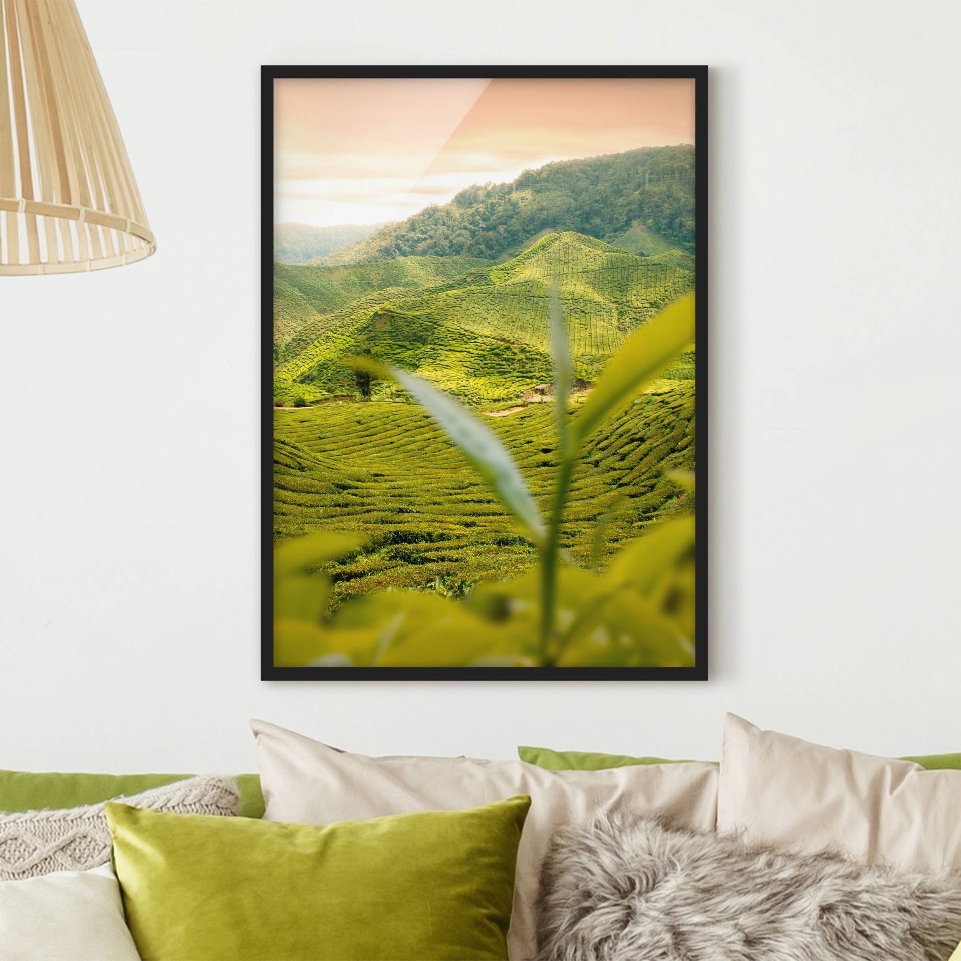 Natur & Landschaft Bild mit Rahmen Teagarden von Klebefieber