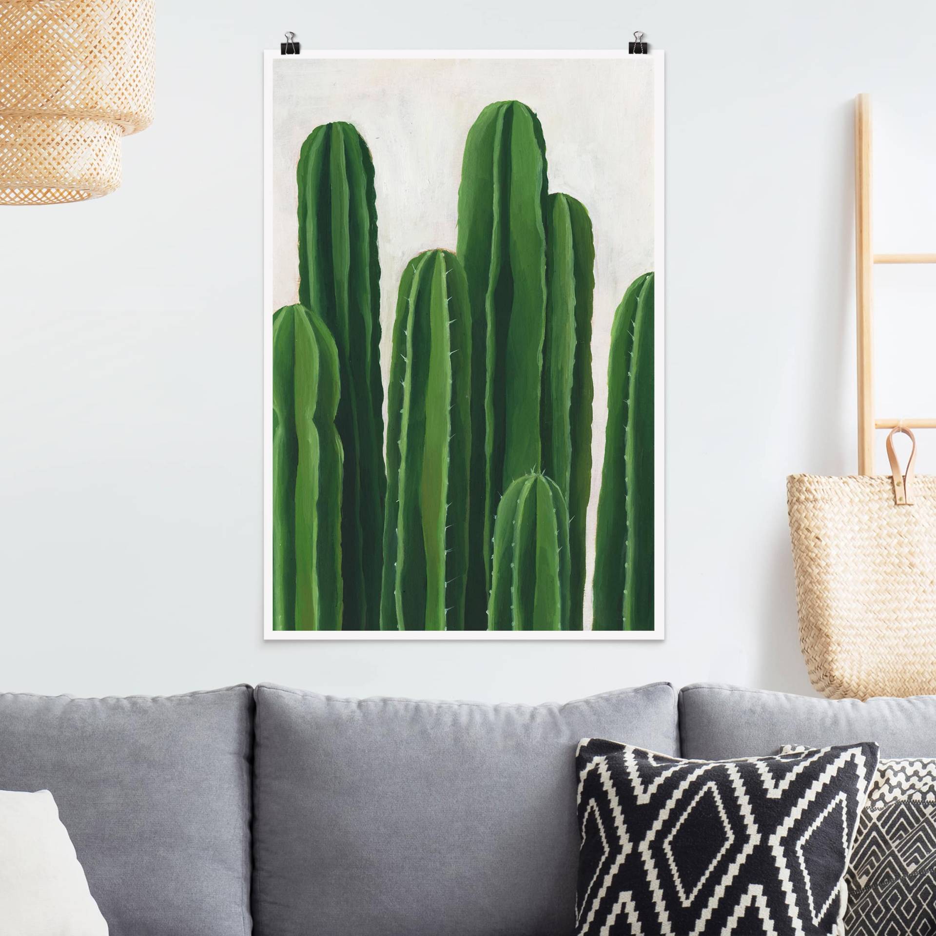 Poster Blumen Lieblingspflanzen - Kaktus von Klebefieber