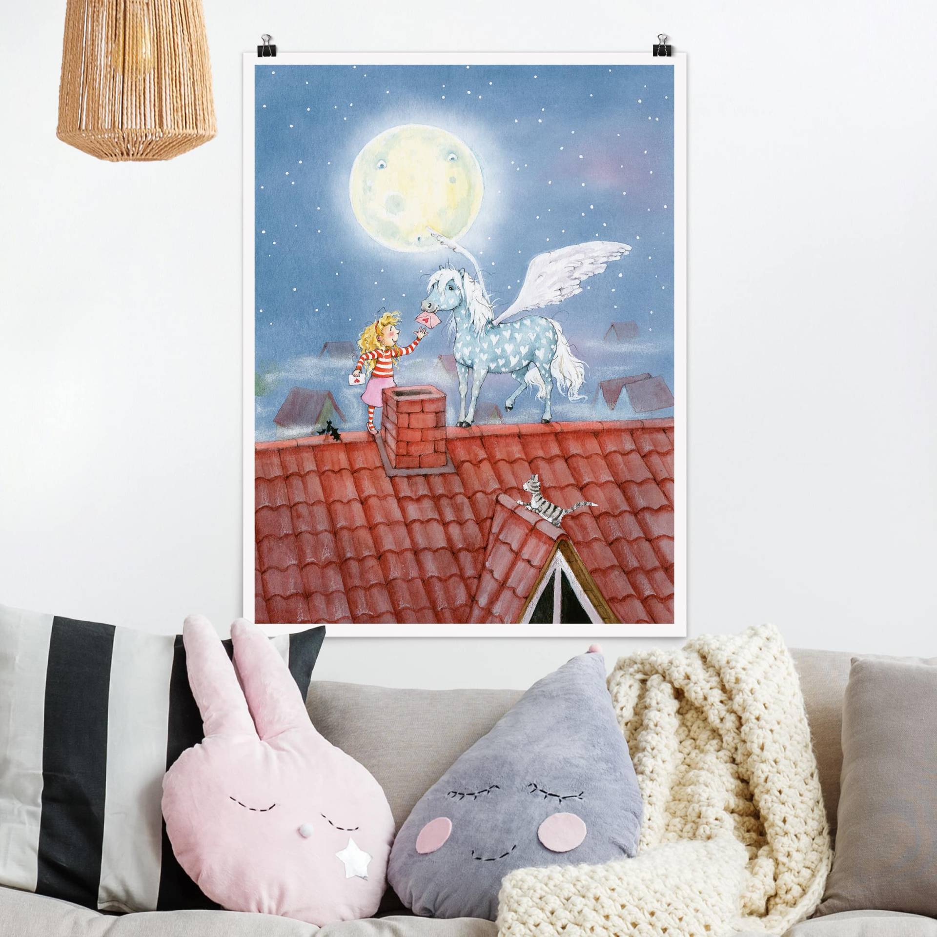 Poster Kinderzimmer Maries Zauberpony von Klebefieber