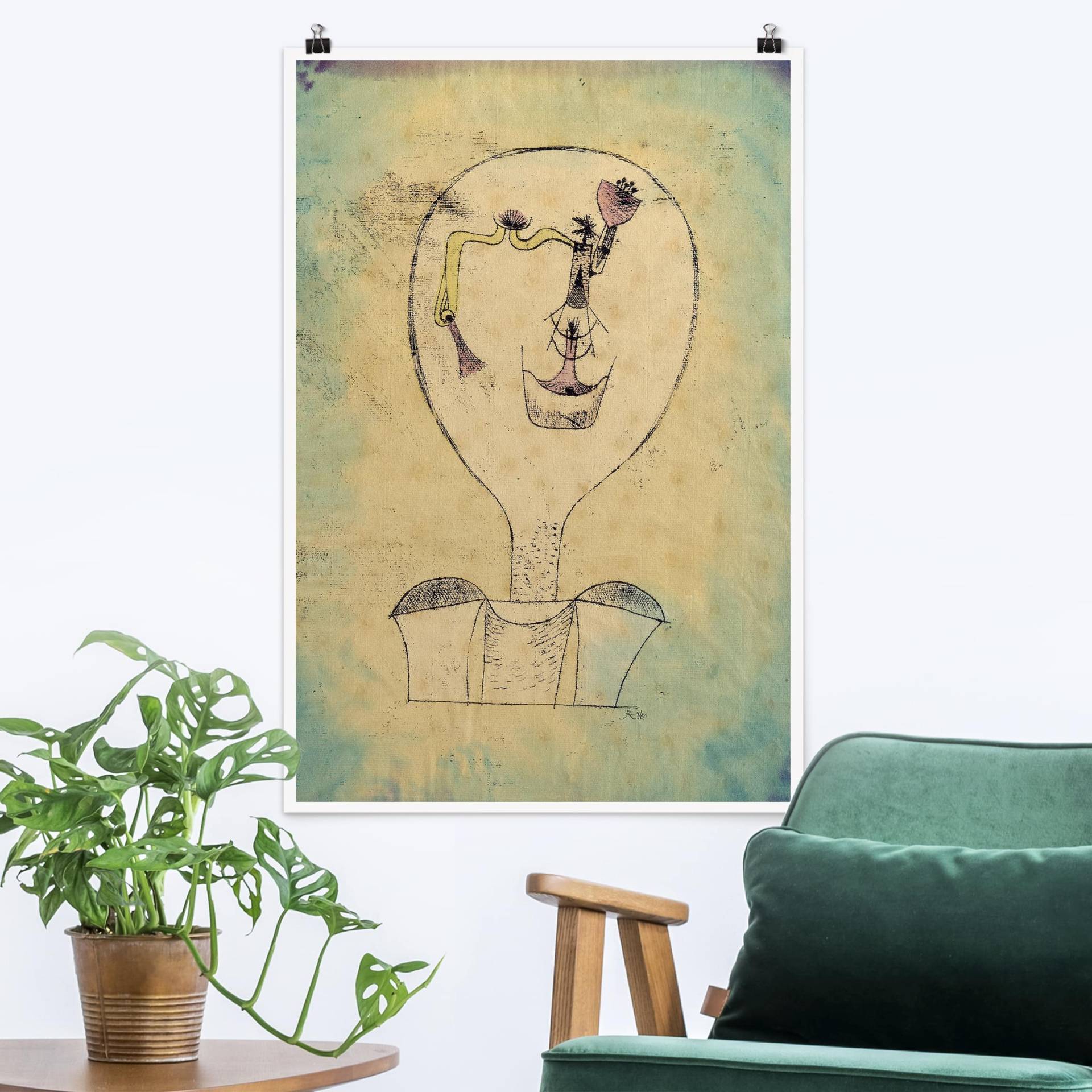 Poster Kunstdruck Paul Klee - Die Knospe von Klebefieber