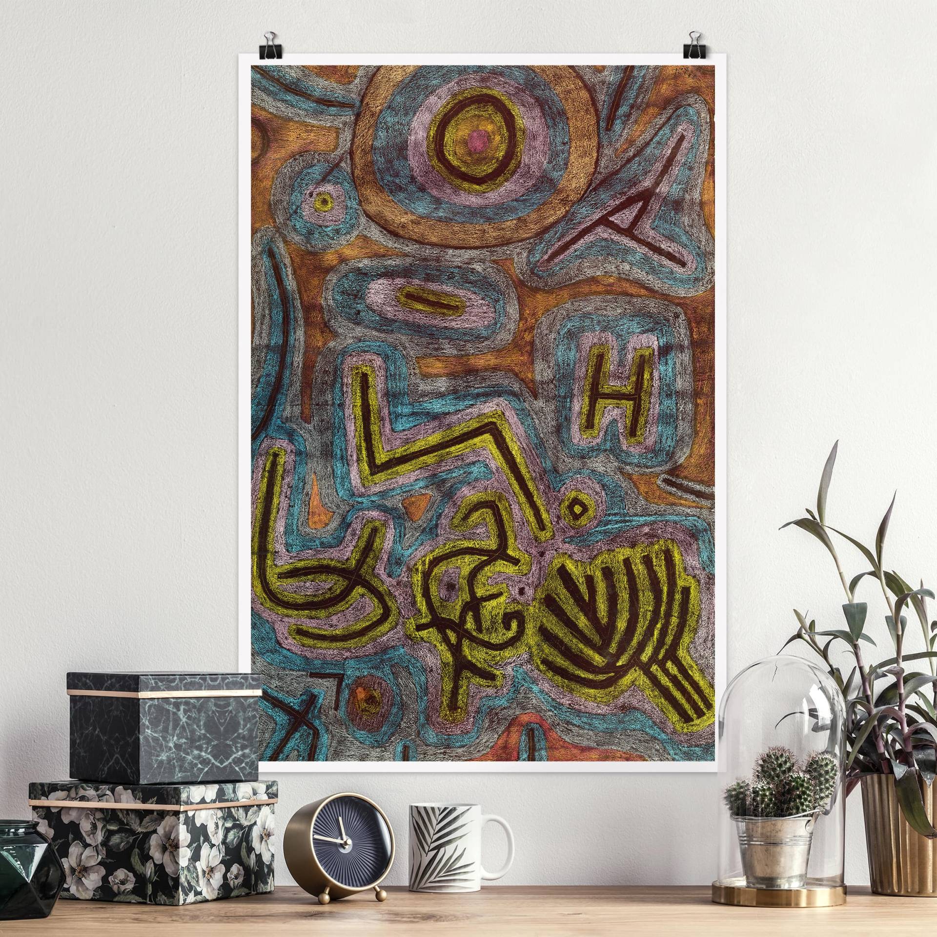 Poster Kunstdruck Paul Klee - Katharsis von Klebefieber