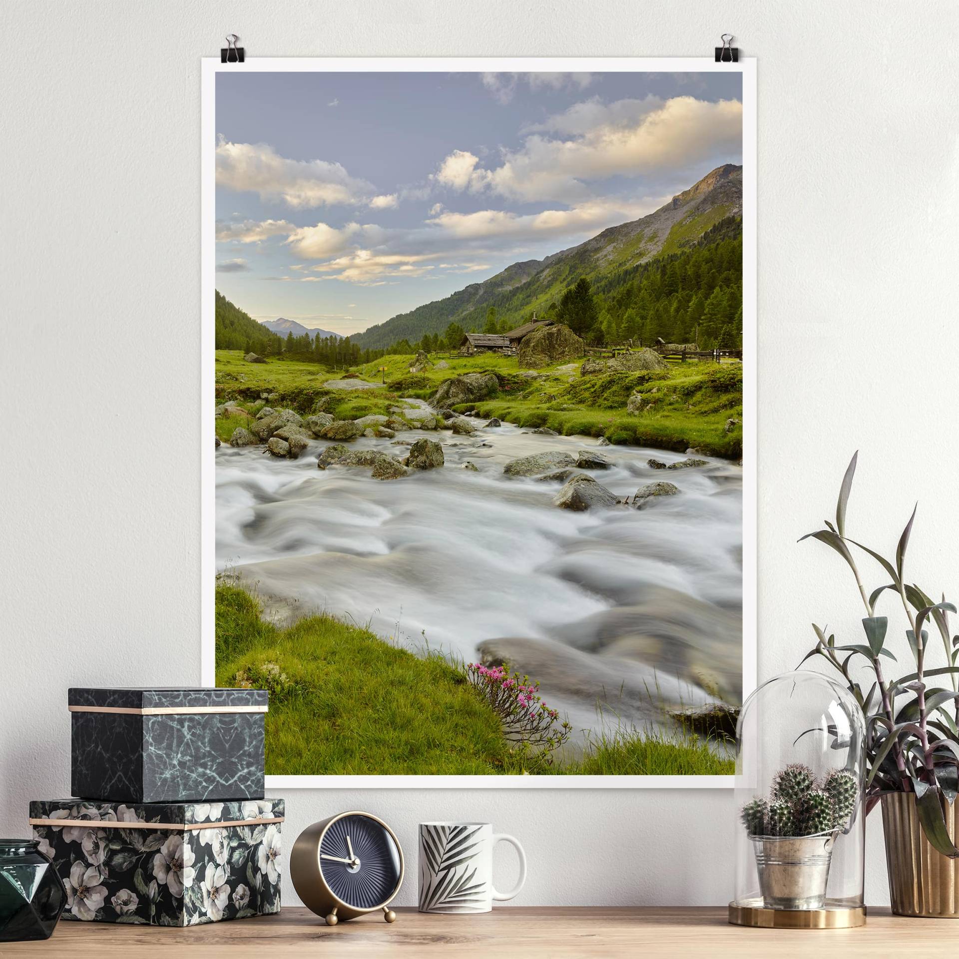 Poster Natur & Landschaft Alpenwiese Tirol von Klebefieber