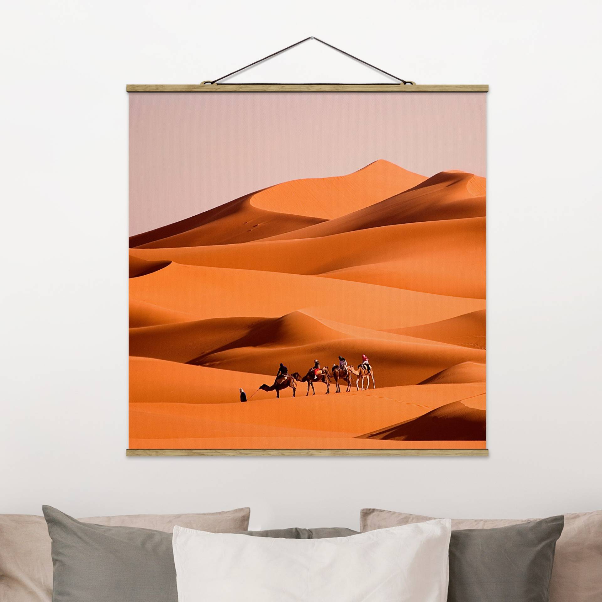 Stoffbild mit Posterleisten Namib Desert von Klebefieber