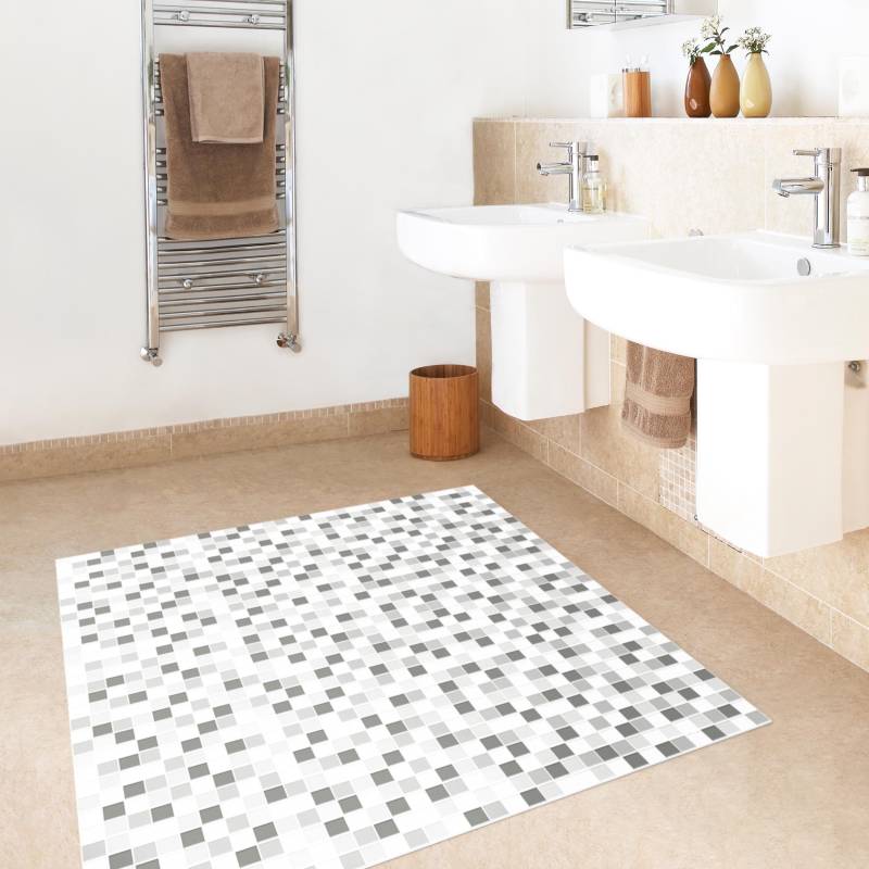 Vinyl-Teppich Mosaikfliesen Winterset von Klebefieber