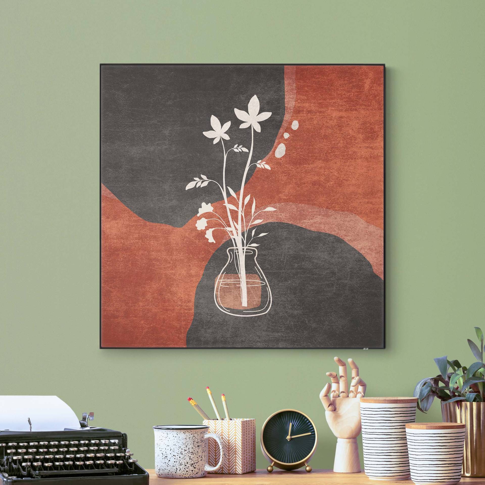 Wechselbild Boho Blumen in Vase von Klebefieber