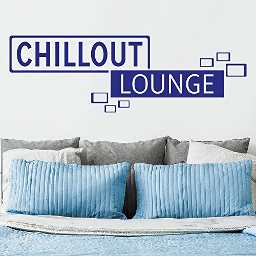 KLEBEHELD® Wandtattoo Chillout Lounge Retro Cubes Größe 120x39cm, Farbe türkis von Klebeheld
