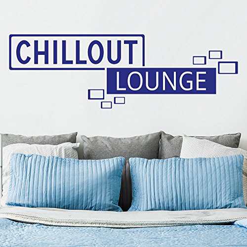 KLEBEHELD® Wandtattoo Chillout Lounge Retro Cubes Größe 150x49cm, Farbe dunkelgrau von Klebeheld