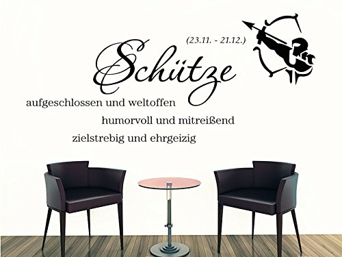 KLEBEHELD® Wandtattoo Sternzeichen Schütze - No.2 von Klebeheld