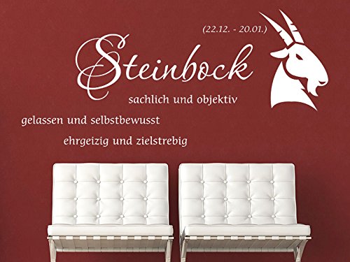 KLEBEHELD® Wandtattoo Sternzeichen Steinbock - No.2 von Klebeheld
