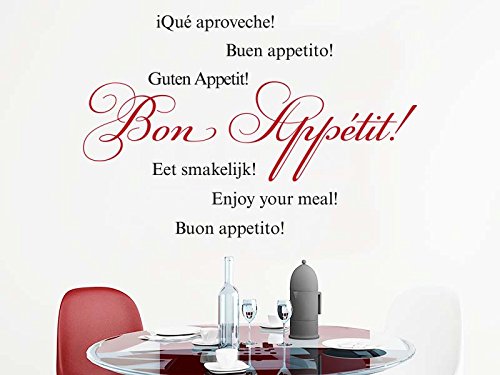 Klebeheld® Wandtattoo Bon Appetit von Klebeheld