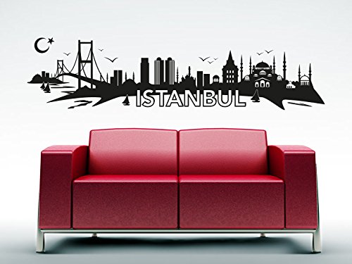 Klebeheld® Wandtattoo Istanbul Skyline von Klebeheld