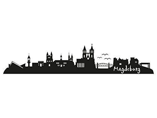 Klebeheld® Wandtattoo Magdeburg Skyline von Klebeheld