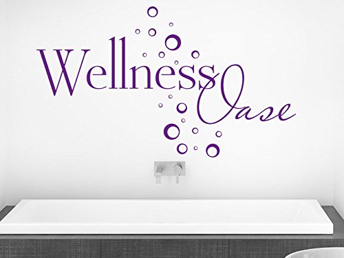 Klebeheld® Wandtattoo Wellness Oase mit Seifenblasen von Klebeheld