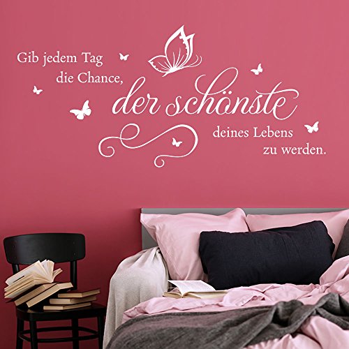 Wandtattoo Zitat Gib jedem Tag die Chance... - Mark Twain Farbe kupfer, Größe 120x56cm Wandtattoo Zitat Gib jedem Tag die Chance... - Mark Twain Farbe kupfer, Größe 120x56cm von Klebeheld