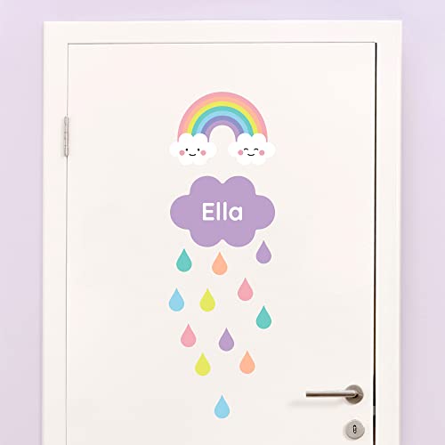 Klebekerlchen - Tür-Sticker für dein Kinderzimmer - Regenbogen von Klebekerlchen