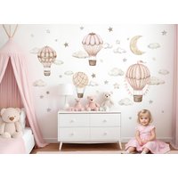 Wandtattoo Heißluftballon Wolken Wandsticker Für Kinderzimmer Aquarell Boho Wandaufkleber Babyzimmer Selbstklebend Deko Dk1165 Wandtattoo Heißluftballon Wolken Wandsticker Für Kinderzimmer Aquarell Boho Wandaufkleber Babyzimmer Selbstklebend Deko Dk1165 von Klebekids