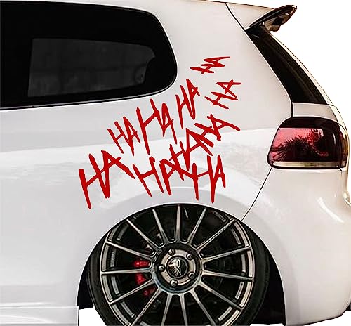 KLEBEKÖNIG XL Auto Aufkleber HAHAHAHA Sticker Seitenaufkleber Tuning Autoaufkleber Jdm SET von Klebe könig