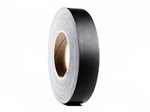19 mm x 50 m Schwarz Gewebeband Gaffer Tape mit hoher Klebkraft Panzerband Panzertape leistungsstarkes Gewebeband versch. Breiten und Farben (19mm x 50m, Schwarz) von Klebeland