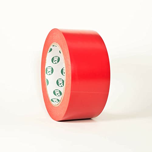 Bodenmarkierungsband Warnband 50 mm x 33 m Rot selbstklebend I Bodenklebeband zur Boden- und Sicherheitsmarkierung I Markierungsband, Klebeband (50mm x 33m, Rot) von Klebeland