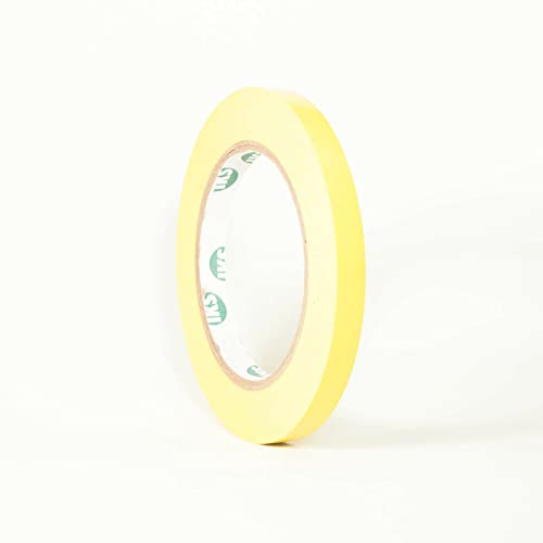 Bodenmarkierungsband Warnband 9 mm x 33 m Gelb selbstklebend I Bodenklebeband zur Boden- und Sicherheitsmarkierung I Markierungsband, Klebeband (9mm x 33m, Gelb) von Klebeland