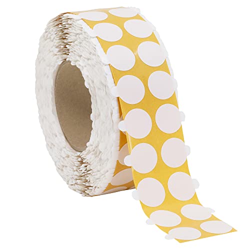 Kleberino Doppelseitige Klebepunkte aus Papiervlies | stark und permanent klebend mit Anfasslasche | Universal Doppelklebepunkte zum Basteln (Ø 20mm / 5000 Stück) von Kleberino