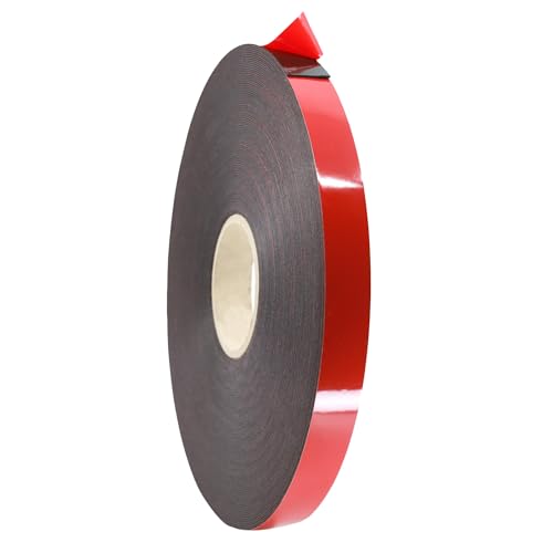 Kleberino Spiegelklebeband doppelseitig stark klebend | 1mm dick | Universal Montageklebeband | Industrieklebeband für Holz, Metall, Kunststoff ect (25mm x 50m S) von Kleberino
