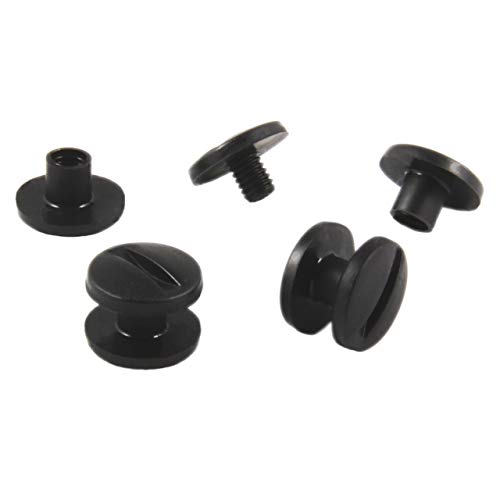 Buchschrauben aus Kunststoff | Schwarz oder weiß | Größe wählbar | 20, 50, 100 oder 1000 Stück | Schraubnieten aus Kunststoff | Für Hefte, Alben, Karten, Mappen etc. / schwarz, 10 mm, 50 Stück Buchschrauben aus Kunststoff | Schwarz oder weiß | Größe wählbar | 20, 50, 100 oder 1000 Stück | Schraubnieten aus Kunststoff | Für Hefte, Alben, Karten, Mappen etc. / schwarz, 10 mm, 50 Stück von KLEBESHOP24