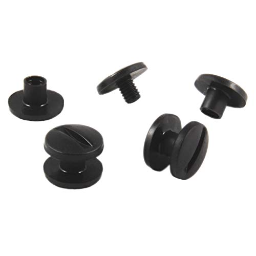 Buchschrauben aus Kunststoff | Schwarz oder weiß | Größe wählbar | 20, 50, 100 oder 1000 Stück | Schraubnieten aus Kunststoff | Für Hefte, Alben, Karten, Mappen etc. / schwarz, 3,5 mm, 20 Stück Buchschrauben aus Kunststoff | Schwarz oder weiß | Größe wählbar | 20, 50, 100 oder 1000 Stück | Schraubnieten aus Kunststoff | Für Hefte, Alben, Karten, Mappen etc. / schwarz, 3,5 mm, 20 Stück von KLEBESHOP24