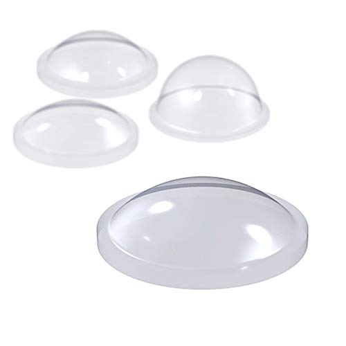 Gummipuffer selbstklebend Halbkugel | Schranktürdämpfer | Klebepads | zum Kleben | Ø 10 x H 3,1 mm, transp, 36 Stück von KLEBESHOP24