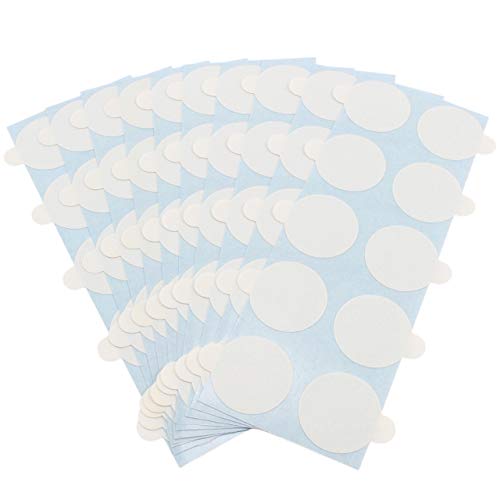 Klebeshop24 DOPPELSEITIGE KLEBEPUNKTE | ABLÖSBAR auf einer Seite | Transparent | Durchmesser & Menge wählbar | 25 mm x 100 Stück von KLEBESHOP24