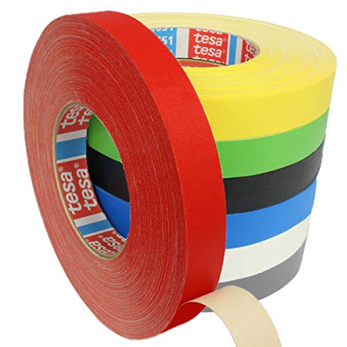 Tesa 4651 Premium Gewebeband verschiedene Breiten und Farben wählbar/rot 50 mm x 50 m von KLEBESHOP24