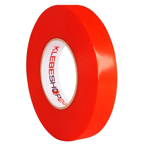 Doppelseitiges Klebeband | Stark klebend | Breite wählbar, 50 m | Transparent | Professionelles Montageklebeband | Starke Haftung auf vielen Materialien / 15 mm breit von KLEBESHOP24