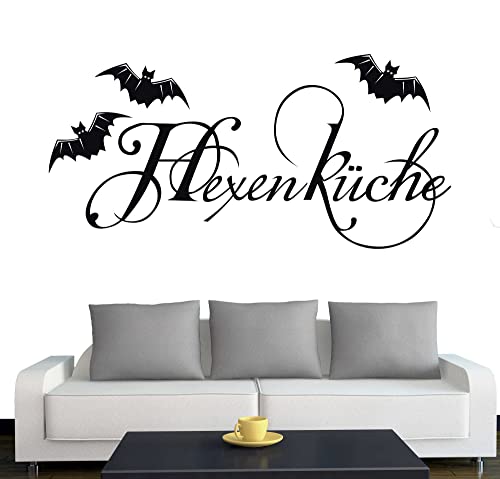 Klebesüchtig A243 Wandtattoo Hexenküche 80cm x 36cm schwarz Dekoration - Bad - Wohnzimmer - Aufkleber - Wandsticker Klebesüchtig A243 Wandtattoo Hexenküche 80cm x 36cm schwarz Dekoration - Bad - Wohnzimmer - Aufkleber - Wandsticker von JINTORA