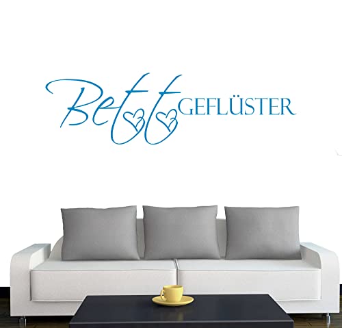 Klebesüchtig Wandtattoo Bettgeflüster 60cm x 17cm hellblau Dekoration - Bad - Wohnzimmer - Aufkleber - Wandsticker Klebesüchtig Wandtattoo Bettgeflüster 60cm x 17cm hellblau Dekoration - Bad - Wohnzimmer - Aufkleber - Wandsticker von JINTORA