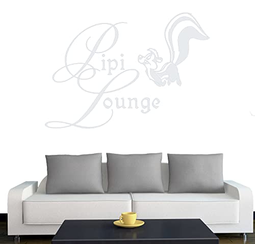 Türtattoo - Wandtattoo "Pipi Lounge" 40cm x 28cm weiss - Dekoration - Bad - Wohnzimmer - Aufkleber - Wandsticker von Klebesüchtig